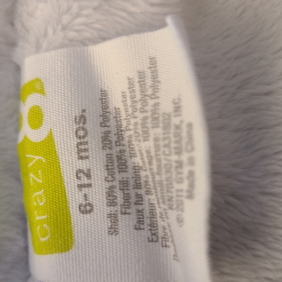 Warm girl's vest with bright floral print - Picture 3 of 3